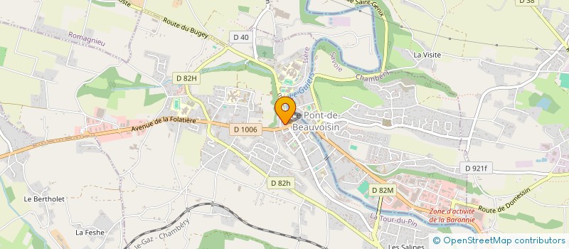 localisation de l'entreprise AUTO-ECOLE DU BOURG NEUF  LE PONT-DE-BEAUVOISIN