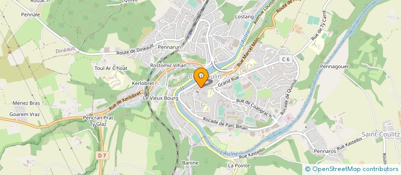 localisation de l'entreprise AUTO ECOLE DU BOUT DU MONDE  CHATEAULIN