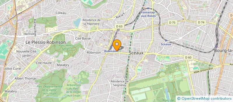 localisation de l'entreprise AUTO ECOLE DU CENTRE à SCEAUX