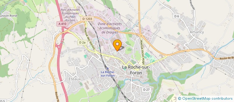 localisation de l'entreprise AUTO-ECOLE DU CENTRE  LA ROCHE-SUR-FORON