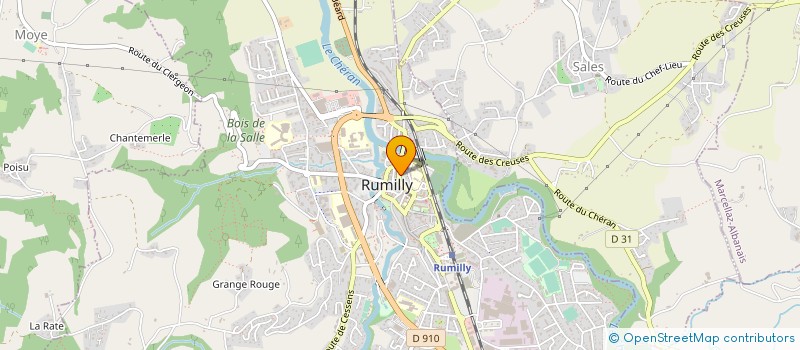 localisation de l'entreprise AUTO ECOLE DU CHERAN à RUMILLY