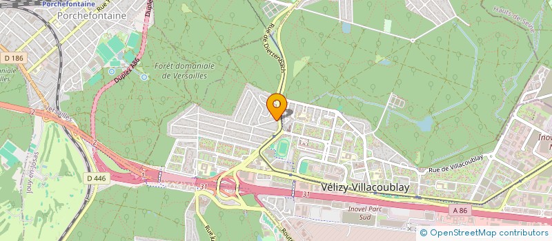 localisation de l'entreprise AUTO ECOLE DU CLOS à VELIZY-VILLACOUBLAY