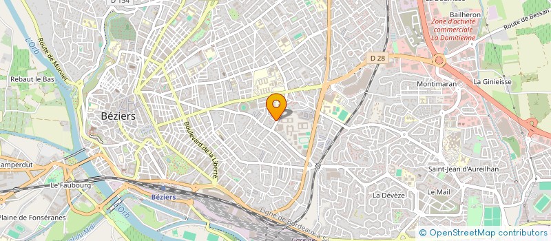 localisation de l'entreprise AUTO ECOLE DU FAST  BEZIERS