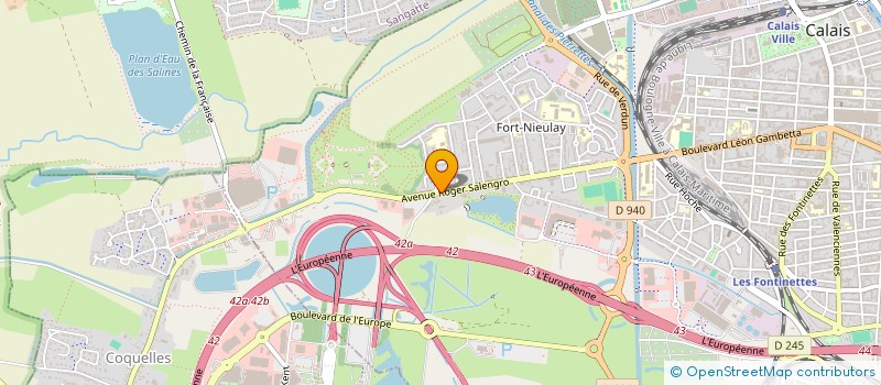 localisation de l'entreprise AUTO ECOLE DU FORT à CALAIS