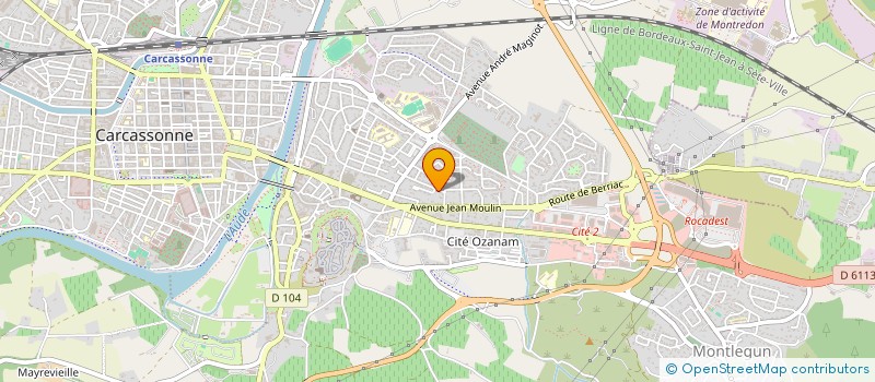 localisation de l'entreprise AUTO ECOLE DU LAC  CARCASSONNE