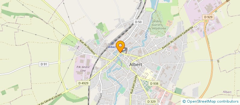 localisation de l'entreprise AUTO ECOLE DU LION à ALBERT