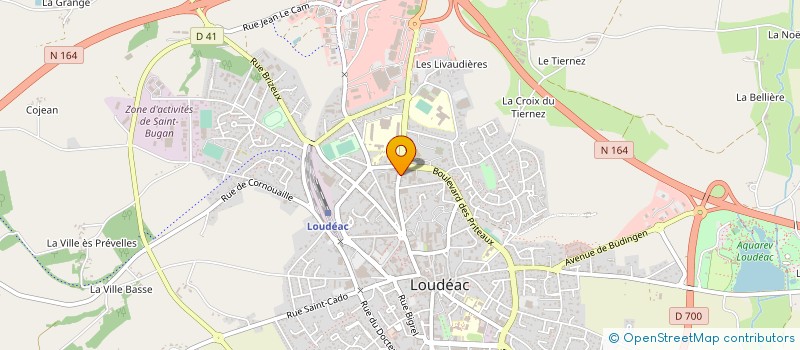 localisation de l'entreprise AUTO ECOLE DU LYCEE à LOUDEAC