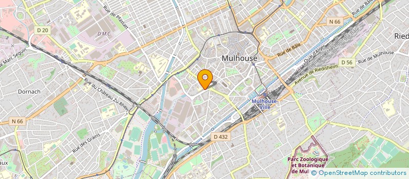 localisation de l'entreprise AUTO-ECOLE DU MIROIR  MULHOUSE