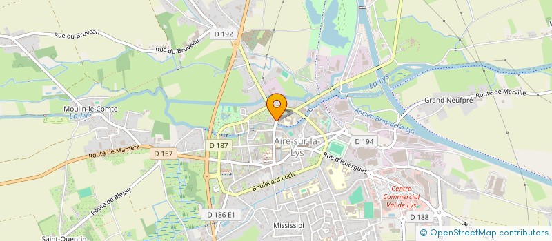 localisation de l'entreprise AUTO-ECOLE DU NOUVEL AIR  AIRE-SUR-LA-LYS