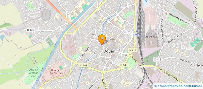 localisation de l'entreprise AUTO-ECOLE DU PALAIS  DOUAI