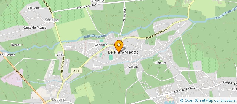 localisation de l'entreprise AUTO-ECOLE DU PIAN à LE PIAN-MEDOC