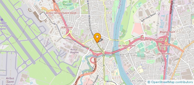 localisation de l'entreprise AUTO ECOLE DU PLATEAU SARL à BLAGNAC