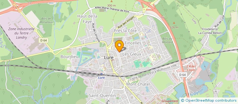 localisation de l'entreprise AUTO-ECOLE DUCHANOY  LURE