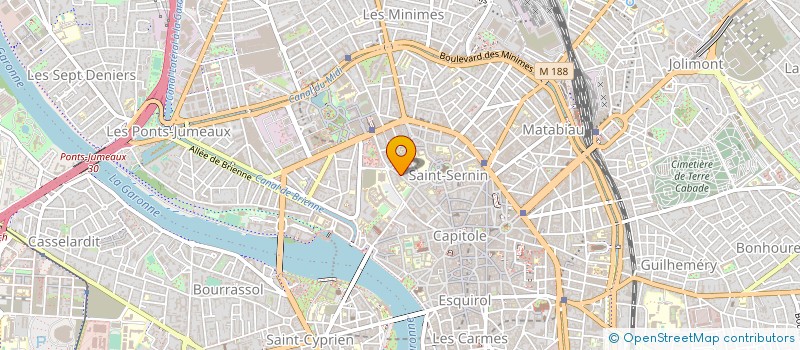 localisation de l'entreprise AUTO ECOLE E.C.1 à TOULOUSE