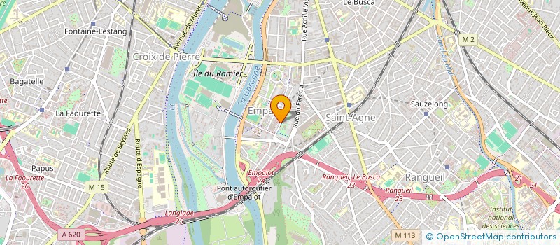 localisation de l'entreprise AUTO ECOLE EMPALOT à TOULOUSE