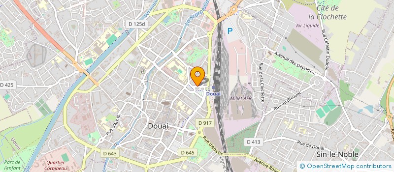 localisation de l'entreprise AUTO ECOLE ESC DOUAI  DOUAI