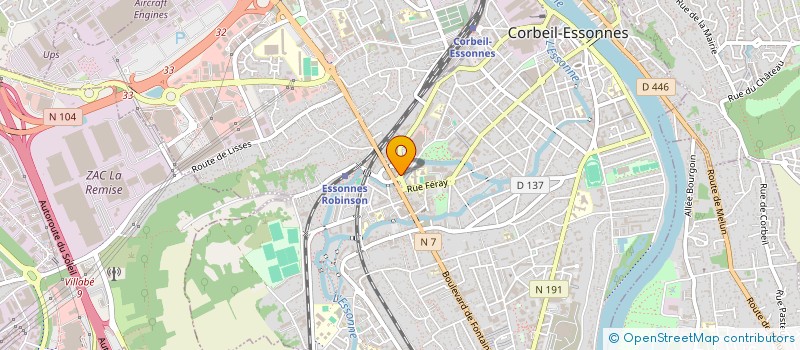 localisation de l'entreprise AUTO ECOLE ESPACE SECURITE à CORBEIL-ESSONNES