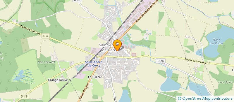 localisation de l'entreprise AUTO ECOLE ESTORIL EURL à SAINT-ANDRE-DE-CORCY
