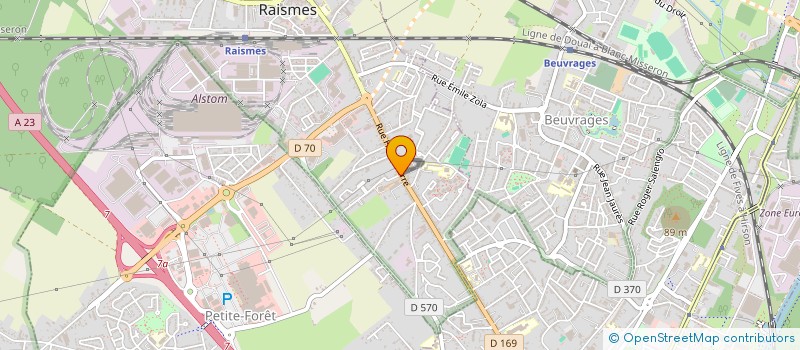 localisation de l'entreprise AUTO-ECOLE EVASION  RAISMES