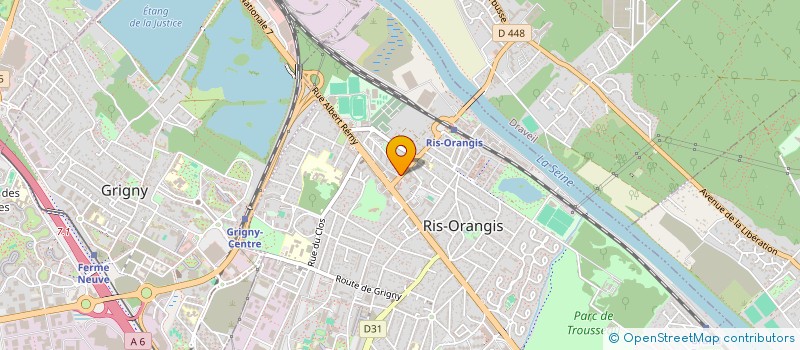 localisation de l'entreprise AUTO ECOLE EXCELLENCE  RIS-ORANGIS