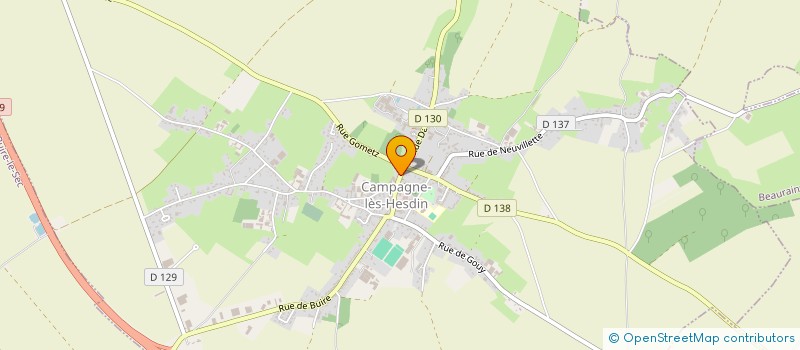 localisation de l'entreprise AUTO ECOLE FABIEN  CAMPAGNE-LES-HESDIN