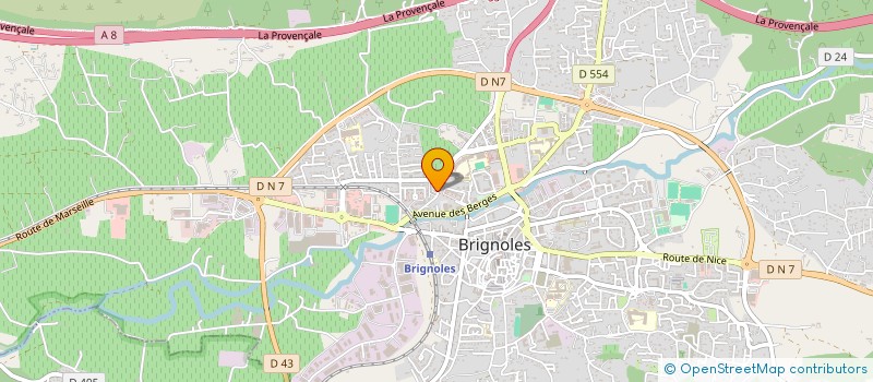localisation de l'entreprise AUTO ECOLE FASHION CONDUITE à BRIGNOLES