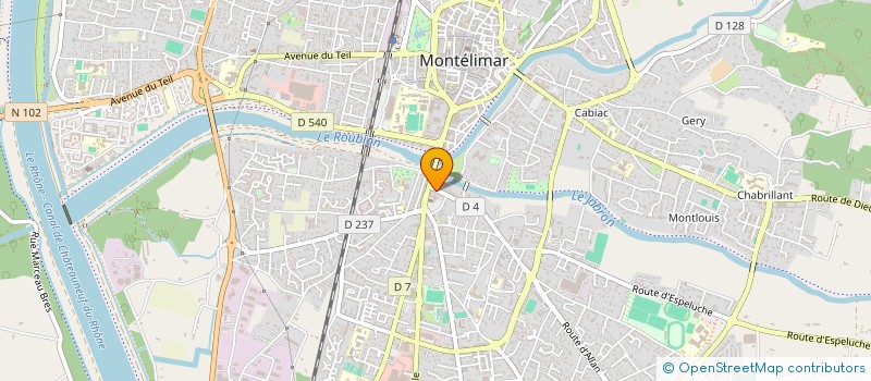 localisation de l'entreprise AUTO-ECOLE FLURIAN-LEROY  MONTELIMAR