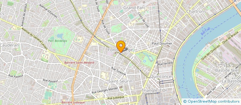 localisation de l'entreprise AUTO ECOLE FONDAUDEGE à BORDEAUX