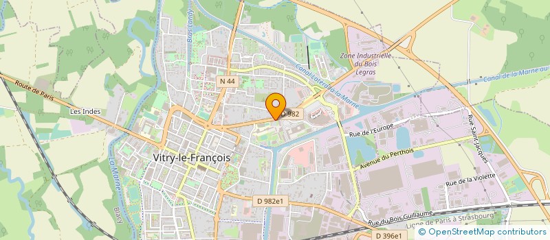 localisation de l'entreprise AUTO ECOLE FRANCOIS 1ER  VITRY-LE-FRANCOIS