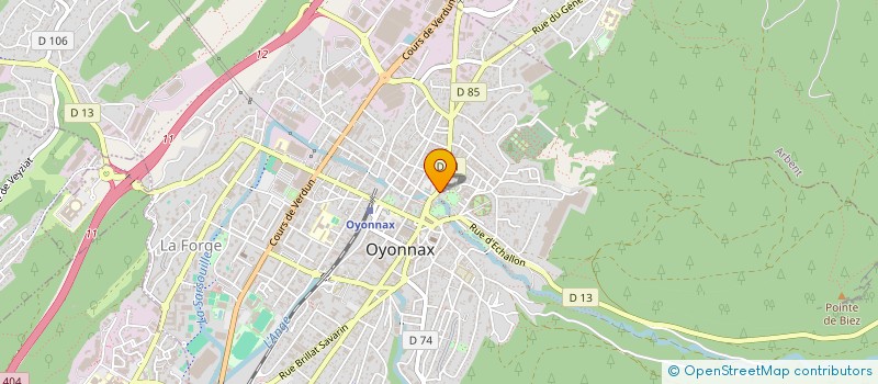 localisation de l'entreprise AUTO ECOLE GERARD à OYONNAX