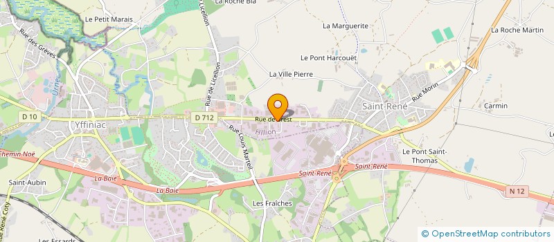 localisation de l'entreprise AUTO ECOLE GILLET  HILLION