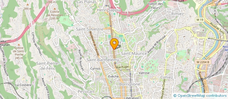 localisation de l'entreprise AUTO ECOLE GORBELLA à NICE