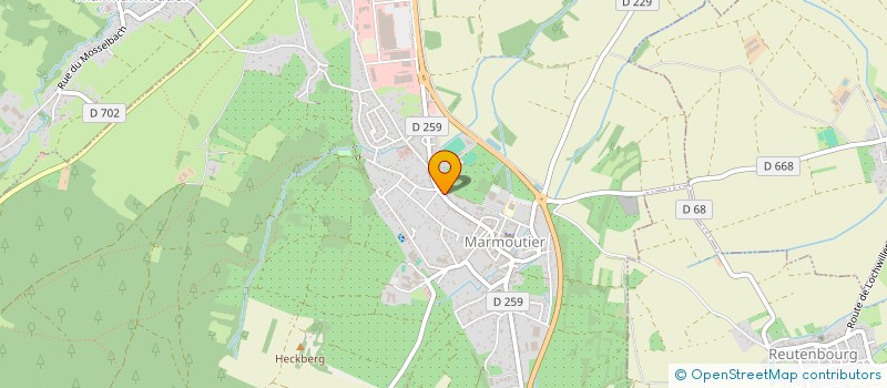 localisation de l'entreprise AUTO ECOLE GREG  MARMOUTIER