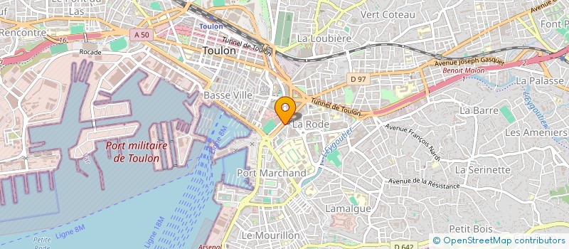 localisation de l'entreprise AUTO ECOLE GUIGNABODET à TOULON