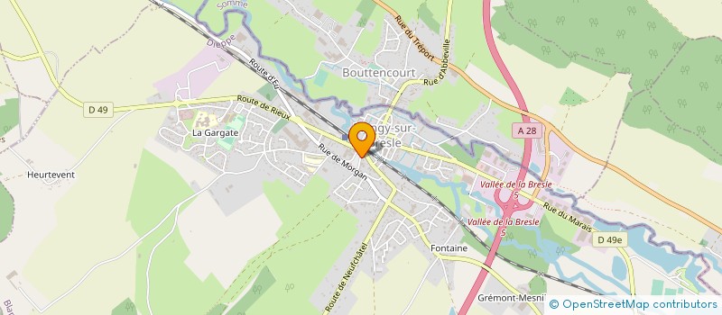 localisation de l'entreprise AUTO-ECOLE GUY BOQUET  BLANGY-SUR-BRESLE