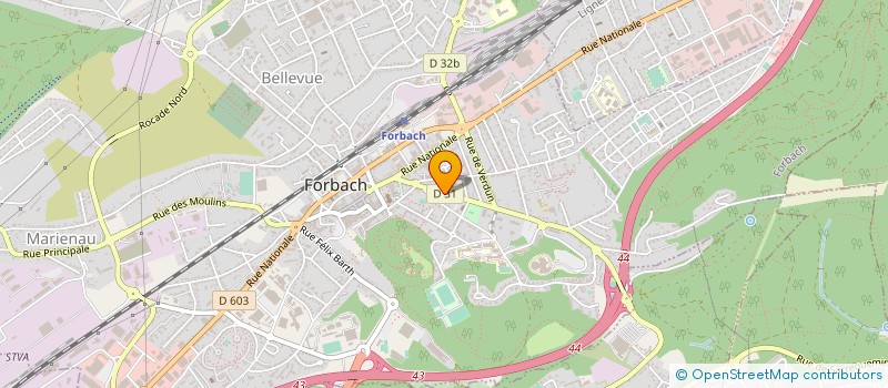 localisation de l'entreprise AUTO ECOLE I-DRIVE à FORBACH