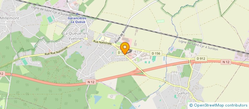 localisation de l'entreprise AUTO ECOLE I-MOUV  LA QUEUE-LES-YVELINES