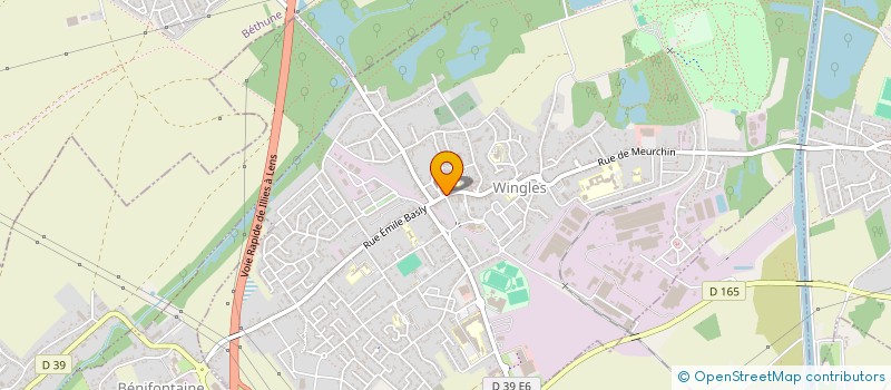 localisation de l'entreprise AUTO ECOLE JACQUES ET DAVID à WINGLES