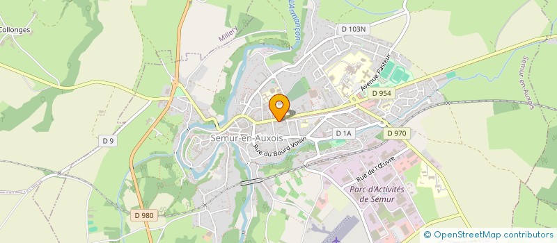 localisation de l'entreprise AUTO-ECOLE JOEL à SEMUR-EN-AUXOIS