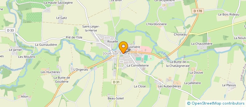 localisation de l'entreprise AUTO ECOLE JOVEENE  JOUE-SUR-ERDRE