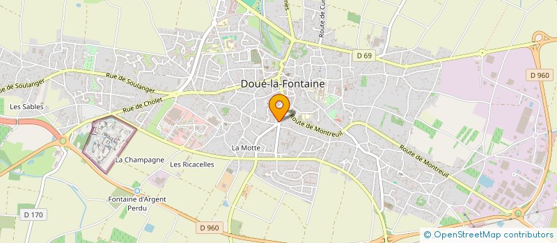 localisation de l'entreprise AUTO ECOLE JP à DOUE-EN-ANJOU