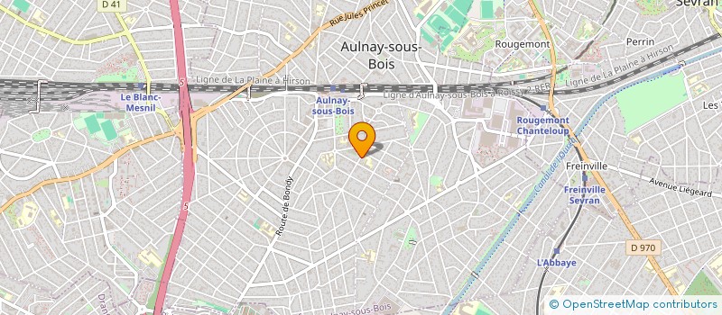 localisation de l'entreprise AUTO ECOLE KEVIN à AULNAY-SOUS-BOIS