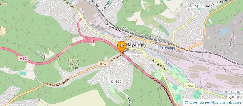 localisation de l'entreprise AUTO ECOLE L'AVENIR à HAYANGE