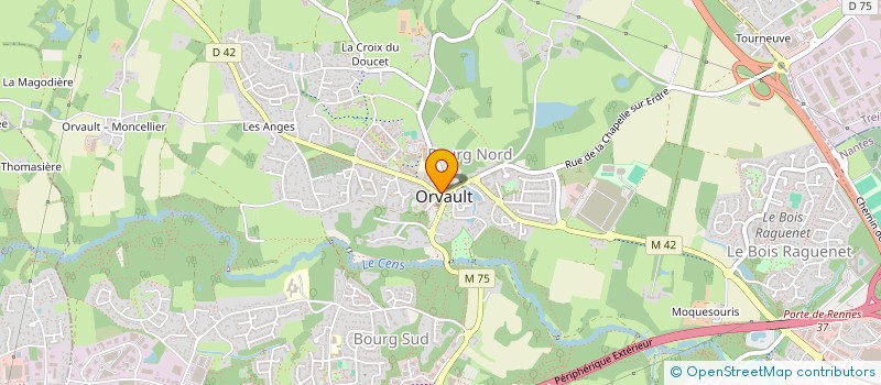 localisation de l'entreprise AUTO ECOLE L'HERMINE à ORVAULT