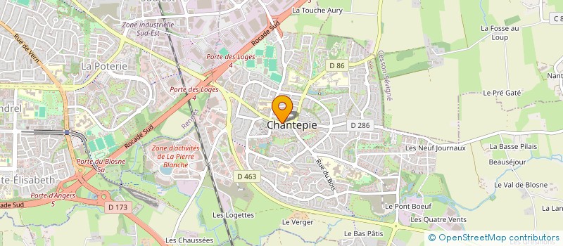 localisation de l'entreprise AUTO ECOLE LA CANTEPIENNE  CHANTEPIE