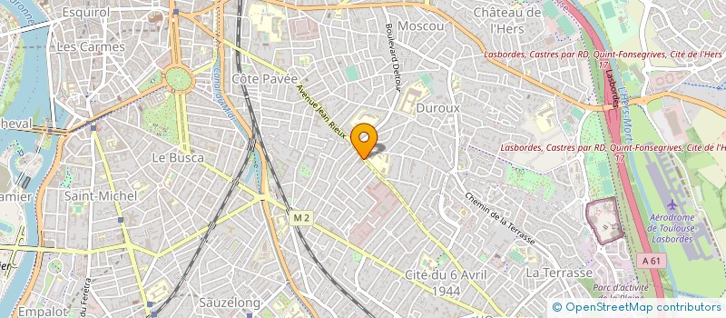 localisation de l'entreprise AUTO-ECOLE LA PERGOLA à TOULOUSE