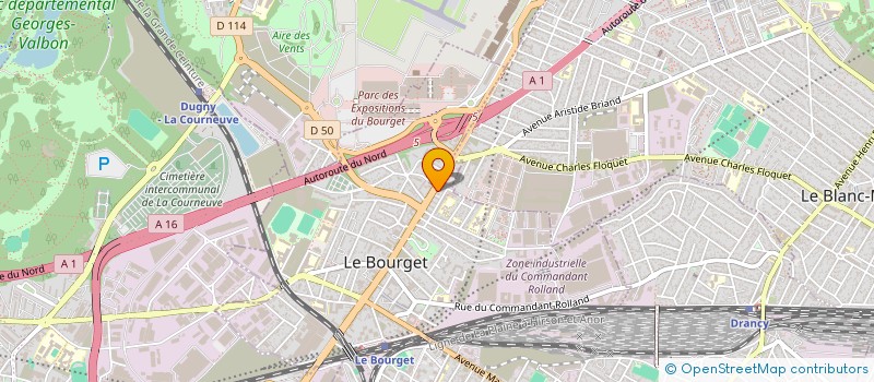 localisation de l'entreprise AUTO ECOLE LA PRUDENCE à LE BOURGET