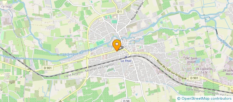 localisation de l'entreprise AUTO ECOLE LA PYRAMIDE  LE THOR