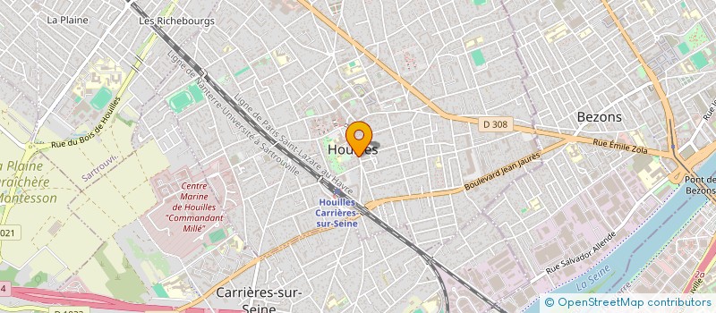 localisation de l'entreprise AUTO-ECOLE LATOUR  HOUILLES