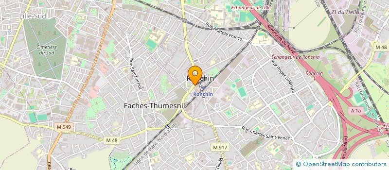 localisation de l'entreprise AUTO-ECOLE LAVOISIER à RONCHIN
